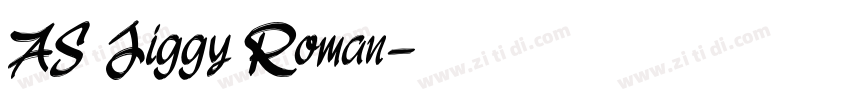 AS Jiggy Roman字体转换